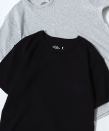 Dickies/ディッキーズ タイトフィット デイリー テレコリブ 無地 ロゴ ワンポイント刺繍 クルーネック 半袖Tシャツ/レディース メンズ