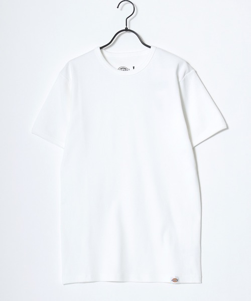 Dickies(ディッキーズ)の「Dickies/ディッキーズ タイトフィット デイリー テレコリブ 無地 ロゴ ワンポイント刺繍 クルーネック 半袖Tシャツ/レディース メンズ(Tシャツ/カットソー・メンズ・グレー/ブラック/ネイビー/ホワイト・M/L/XL)」の9枚目の写真