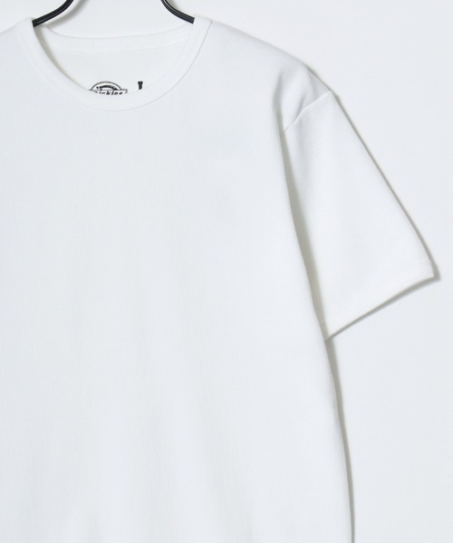 Dickies(ディッキーズ)の「Dickies/ディッキーズ タイトフィット デイリー テレコリブ 無地 ロゴ ワンポイント刺繍 クルーネック 半袖Tシャツ/レディース メンズ(Tシャツ/カットソー・メンズ・グレー/ブラック/ネイビー/ホワイト・M/L/XL)」の5枚目の写真