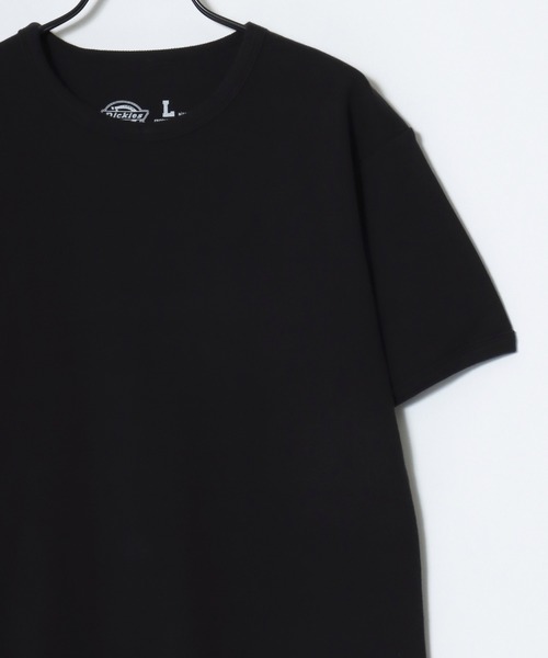 Dickies(ディッキーズ)の「Dickies/ディッキーズ タイトフィット デイリー テレコリブ 無地 ロゴ ワンポイント刺繍 クルーネック 半袖Tシャツ/レディース メンズ(Tシャツ/カットソー・メンズ・グレー/ブラック/ネイビー/ホワイト・M/L/XL)」の6枚目の写真