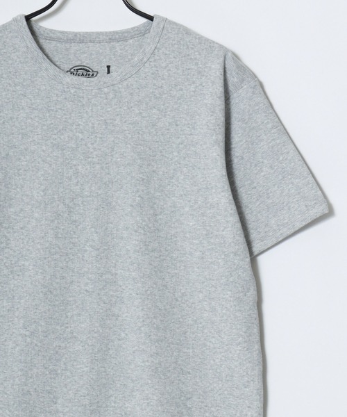 Dickies(ディッキーズ)の「Dickies/ディッキーズ タイトフィット デイリー テレコリブ 無地 ロゴ ワンポイント刺繍 クルーネック 半袖Tシャツ/レディース メンズ(Tシャツ/カットソー・メンズ・グレー/ブラック/ネイビー/ホワイト・M/L/XL)」の7枚目の写真