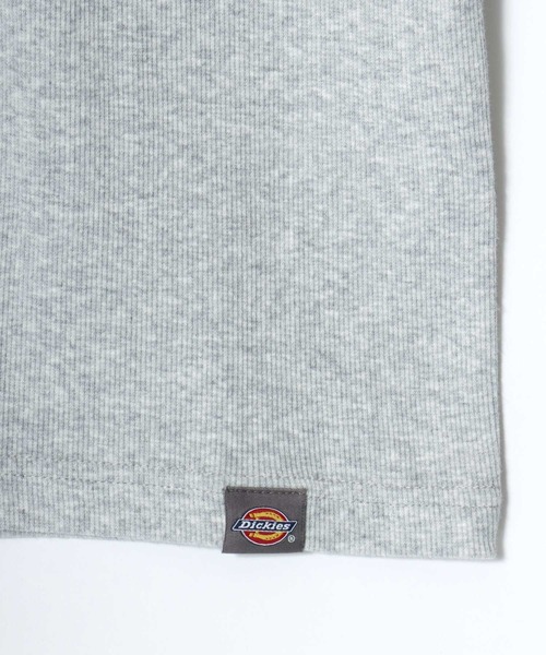 Dickies(ディッキーズ)の「Dickies/ディッキーズ タイトフィット デイリー テレコリブ 無地 ロゴ ワンポイント刺繍 クルーネック 半袖Tシャツ/レディース メンズ(Tシャツ/カットソー・メンズ・グレー/ブラック/ネイビー/ホワイト・M/L/XL)」の16枚目の写真