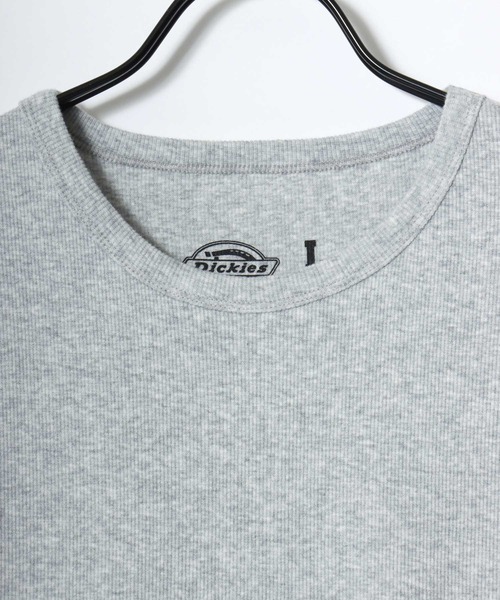Dickies(ディッキーズ)の「Dickies/ディッキーズ タイトフィット デイリー テレコリブ 無地 ロゴ ワンポイント刺繍 クルーネック 半袖Tシャツ/レディース メンズ(Tシャツ/カットソー・メンズ・グレー/ブラック/ネイビー/ホワイト・M/L/XL)」の14枚目の写真