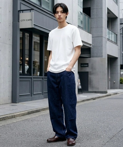 Dickies(ディッキーズ)の「Dickies/ディッキーズ タイトフィット デイリー テレコリブ 無地 ロゴ ワンポイント刺繍 クルーネック 半袖Tシャツ/レディース メンズ(Tシャツ/カットソー・メンズ・グレー/ブラック/ネイビー/ホワイト・M/L/XL)」の19枚目の写真