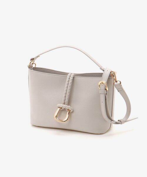 le.coeur blanc（ルクールブラン）の「リングモチーフ付きショルダー（ショルダーバッグ・レディース・ライトグレー/ブラック/ミント・FREE）」の7枚目の写真