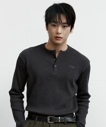 PROCESS（プロセス）の「Henly Long Sleeve - Charcoal（Tシャツ/カットソー）」