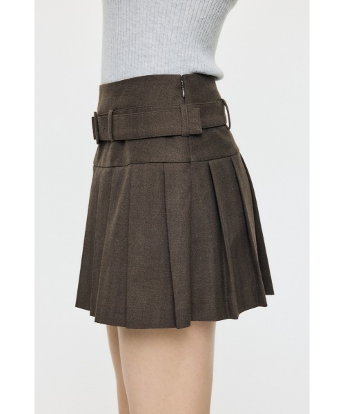MOUSSY(マウジー)の「LOW SLUNG PLEATED ミニスカート(スカート・レディース・グレー/ブラウン・1/2)」の10枚目の写真