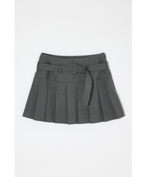 MOUSSY(マウジー)の「LOW SLUNG PLEATED ミニスカート(スカート・レディース・グレー/ブラウン・1/2)」の16枚目の写真