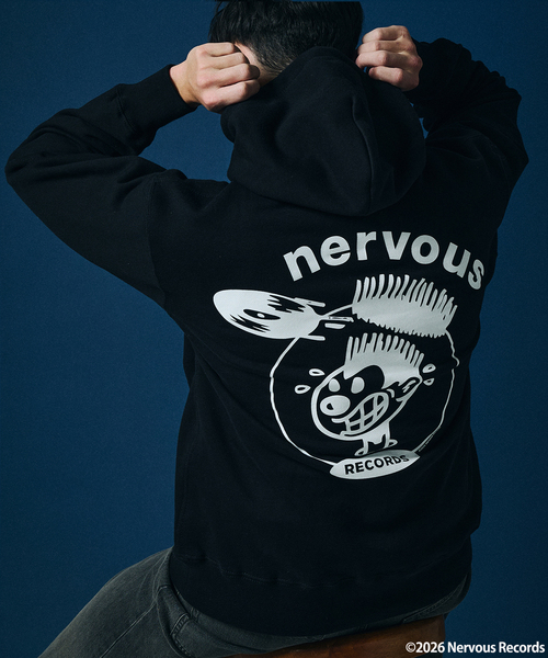 JOURNAL STANDARD（ジャーナルスタンダード）の「Nervous Records / ナーヴァス・レコーズ × JOURNAL STANDARD フーディ（パーカー・メンズ・ブラック・MEDIUM/LARGE/X-LARGE）」の5枚目の写真