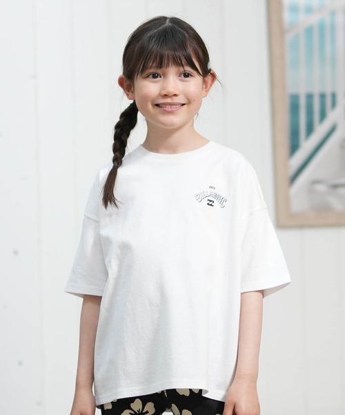 BILLABONG（ビラボン）の「BILLABONG/ビラボン キッズ GIRLS S/S TEEシャツ MESSAGE ARCH ルーズフィット  BG015251（Tシャツ/カットソー・キッズ・ブラック/ホワイト/サーモンピンク・150cm/130cm/140cm）」の4枚目の写真