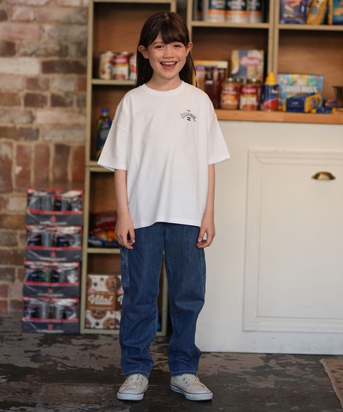 BILLABONG（ビラボン）の「BILLABONG/ビラボン キッズ GIRLS S/S TEEシャツ MESSAGE ARCH ルーズフィット  BG015251（Tシャツ/カットソー・キッズ・ブラック/ホワイト/サーモンピンク・150cm/130cm/140cm）」の8枚目の写真