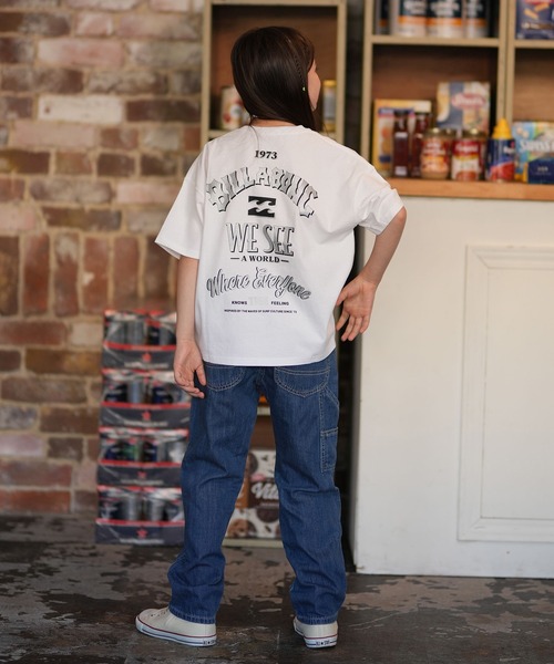 BILLABONG（ビラボン）の「BILLABONG/ビラボン キッズ GIRLS S/S TEEシャツ MESSAGE ARCH ルーズフィット  BG015251（Tシャツ/カットソー・キッズ・ブラック/ホワイト/サーモンピンク・150cm/130cm/140cm）」の9枚目の写真