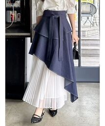 dazzlin | アシメティアードプリーツスカート(スカート)