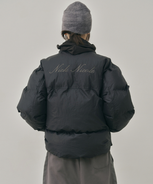 NICK&NICOLE(ニックアンドニコール)の「EMBRODIDERED PUFFER PADDING_BLACK(ダウンジャケット/コート・レディース・その他・FREE)」の3枚目の写真