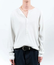 CONZ（コンズ）の「VINTAGE LIGHT RIB HENRY NECK L/S（Tシャツ/カットソー）」