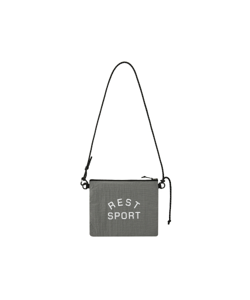 Rest&Recreation(レストアンドレクリエーション)の「NET SACOCHE BAG - GREY(メッセンジャーバッグ・メンズ・その他・ONE)」の1枚目の写真
