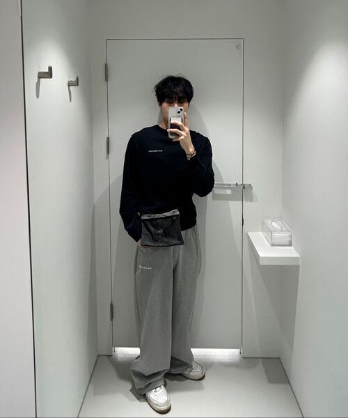 Rest&Recreation(レストアンドレクリエーション)の「NET SACOCHE BAG - GREY(メッセンジャーバッグ・メンズ・その他・ONE)」の7枚目の写真