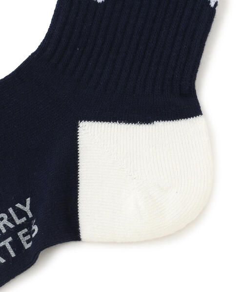 PEARLY GATES(パーリーゲイツ)の「【PEARLY GATES】差込スカルラビットショートSOX(ソックス/靴下・メンズ・ホワイト/ネイビー・FREE)」の4枚目の写真