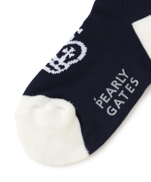 PEARLY GATES(パーリーゲイツ)の「【PEARLY GATES】差込スカルラビットショートSOX(ソックス/靴下・メンズ・ホワイト/ネイビー・FREE)」の5枚目の写真