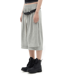 DEFGARMENTS（デフグラメンツ）の「PAINTING BLUSHED BURMUDA SHORTS [MELANGE]（その他パンツ）」