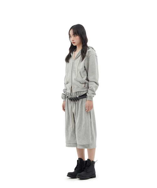 DEFGARMENTS（デフグラメンツ）の「PAINTING BLUSHED BURMUDA SHORTS [MELANGE]（その他パンツ・レディース・その他・SMALL/LARGE）」の4枚目の写真