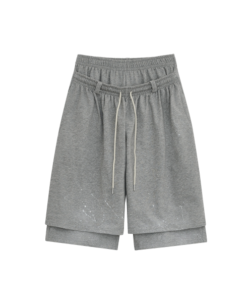 DEFGARMENTS（デフグラメンツ）の「PAINTING BLUSHED BURMUDA SHORTS [MELANGE]（その他パンツ・レディース・その他・SMALL/LARGE）」の7枚目の写真