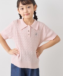 BEVERLY HILLS POLO CLUB（ビバリーヒルズポロクラブ）の「【KIDS】【BEVERLY HILLS POLO CLUB】ポロカラーケーブルニット/リンクコーデ（ニット/セーター）」