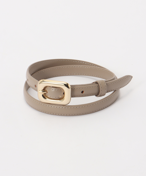 Spick & Span（スピックアンドスパン）の「LEFIJE/レフィエ 15mm レザーベルト（ベルト・レディース・ブラック/ベージュ系その他・80）」の9枚目の写真