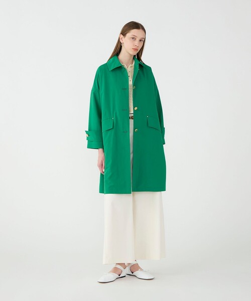 Mackintosh(マッキントッシュ)の「【別注】MACKINTOSH HUMBIE LONG コート(ステンカラーコート・レディース・グリーン・6)」の2枚目の写真