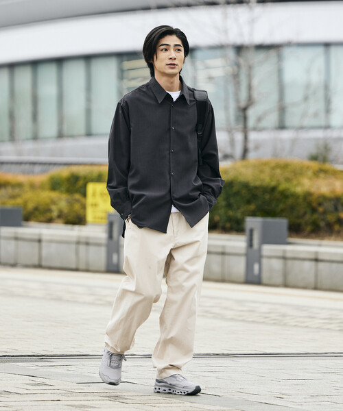 FREAK'S STORE（フリークスストア）の「限定展開 AiRide/エアライド リラックスフィット レギュラーカラーL/Sシャツ/ポケッタブル/吸水速乾/UVカット（シャツ/ブラウス・メンズ・ベージュ/チャコールグレー/ブラック/ネイビー/ブルー系その他・MEDIUM/SMALL/LARGE）」の20枚目の写真