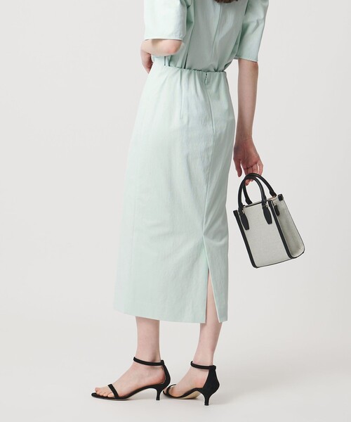 UNITED ARROWS（ユナイテッドアローズ）の「RIRANCHA ツイル タイトスカート ‐ウォッシャブル‐（スカート・レディース・ネイビー/オフホワイト/ライトグレー/ライトブルー・36/38/40）」の10枚目の写真