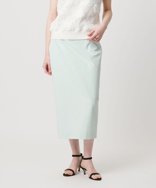 UNITED ARROWS（ユナイテッドアローズ）の「RIRANCHA ツイル タイトスカート ‐ウォッシャブル‐（スカート・レディース・ネイビー/オフホワイト/ライトグレー/ライトブルー・36/38/40）」の12枚目の写真