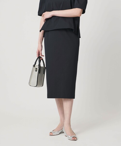 UNITED ARROWS（ユナイテッドアローズ）の「RIRANCHA ツイル タイトスカート ‐ウォッシャブル‐（スカート・レディース・ネイビー/オフホワイト/ライトグレー/ライトブルー・36/38/40）」の14枚目の写真