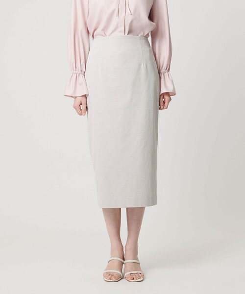 UNITED ARROWS（ユナイテッドアローズ）の「RIRANCHA ツイル タイトスカート ‐ウォッシャブル‐（スカート・レディース・ネイビー/オフホワイト/ライトグレー/ライトブルー・36/38/40）」の16枚目の写真