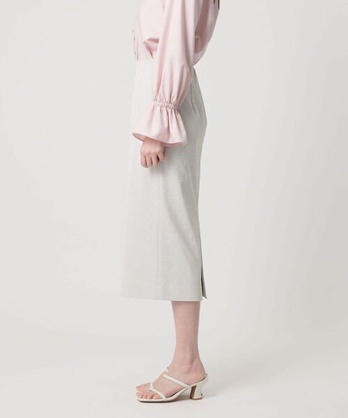 UNITED ARROWS（ユナイテッドアローズ）の「RIRANCHA ツイル タイトスカート ‐ウォッシャブル‐（スカート・レディース・ネイビー/オフホワイト/ライトグレー/ライトブルー・36/38/40）」の17枚目の写真