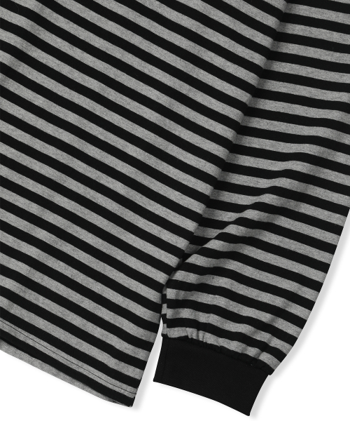 MOOVN(ムブン)の「オーバーサイズストライプロングスリーブTシャツグレー(Tシャツ/カットソー・メンズ・その他・SMALL/MEDIUM/LARGE)」の16枚目の写真