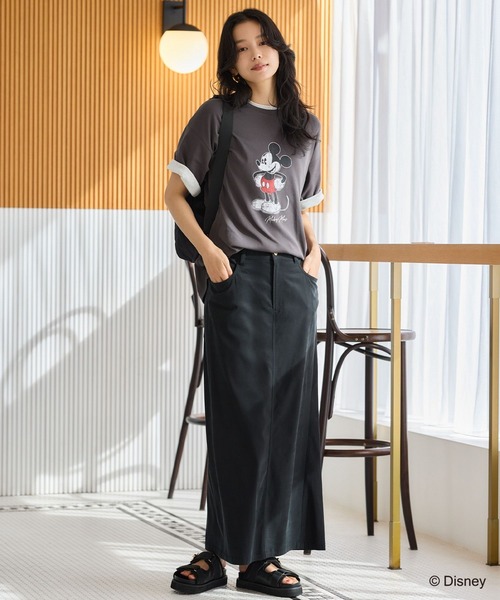 ＋81BRANCA（ハチイチブランカ）の「BARNYARDSTORM / ＋81BRANCA別注 / Mickey / Minnie / Tシャツ（Tシャツ/カットソー・レディース・チャコールグレー/ベージュ・FREE）」の5枚目の写真
