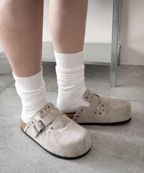 WEGO（ウィゴー）の「WEGO/【26年春夏新作】スタッズデザインサボ（サンダル・レディース・ブラック/ライトベージュ・SMALL/LARGE/MEDIUM）」の16枚目の写真