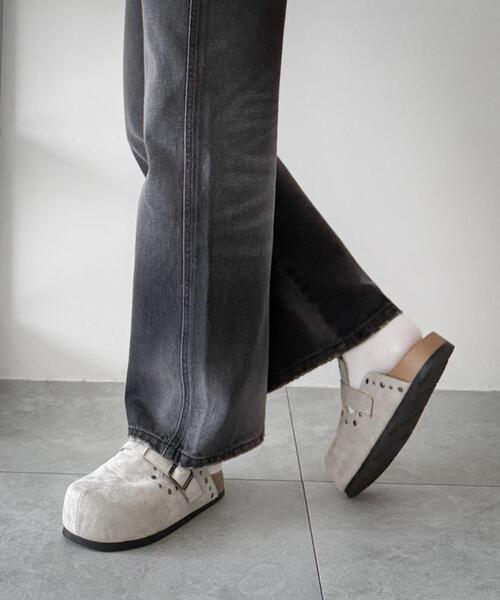 WEGO（ウィゴー）の「WEGO/【26年春夏新作】スタッズデザインサボ（サンダル・レディース・ブラック/ライトベージュ・SMALL/LARGE/MEDIUM）」の17枚目の写真