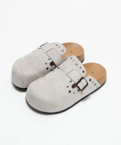 WEGO（ウィゴー）の「WEGO/【26年春夏新作】スタッズデザインサボ（サンダル・レディース・ブラック/ライトベージュ・SMALL/LARGE/MEDIUM）」の20枚目の写真