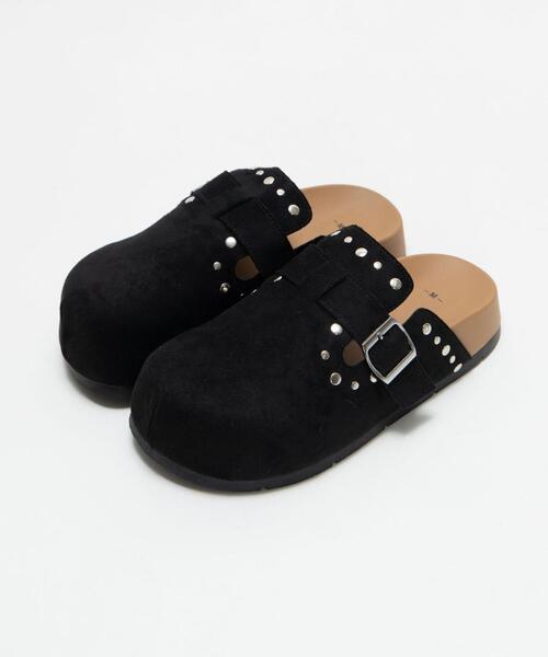 WEGO（ウィゴー）の「WEGO/【26年春夏新作】スタッズデザインサボ（サンダル・レディース・ブラック/ライトベージュ・SMALL/LARGE/MEDIUM）」の19枚目の写真