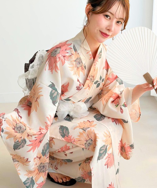 セール】アソート花柄浴衣3点セット（浴衣）｜GeeRA（ジーラ）の
