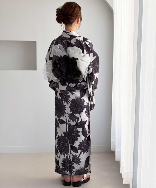 GeeRA(ジーラ)の「アソート花柄浴衣3点セット(浴衣・レディース・ネイビー系1/イエロー系その他/ブルー系その他/ホワイト系その他・FREE)」の13枚目の写真