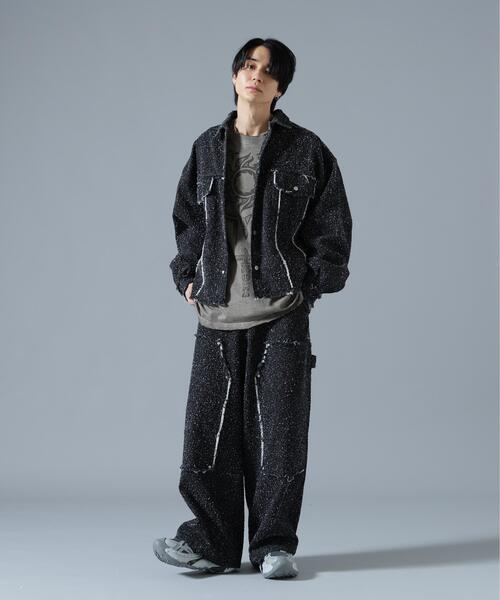 DANKE SCHON(ダンケシェーン)の「DankeSchon/ダンケシェーン/NEEDLEPUNCH DENIM 3rd JACKET(デニムジャケット・レディース・ブルー/ホワイト/ブラック・L/S/M)」の6枚目の写真