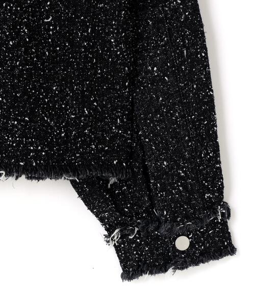 DANKE SCHON(ダンケシェーン)の「DankeSchon/ダンケシェーン/NEEDLEPUNCH DENIM 3rd JACKET(デニムジャケット・レディース・ブルー/ホワイト/ブラック・L/S/M)」の14枚目の写真