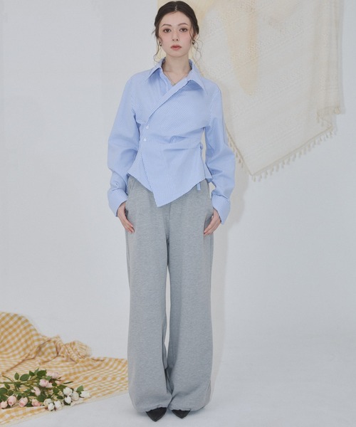 ENVYM（アンビー）の「カシュクールブラウス（シャツ/ブラウス・レディース・ホワイト/ピンク/サックスブルー/ブルー・FREE）」の13枚目の写真