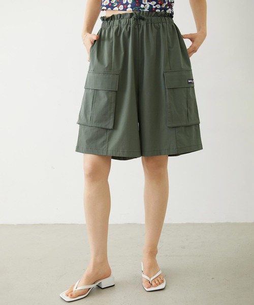 MILKFED.(ミルクフェド)の「CARGO SHORTS(その他パンツ・レディース・ブラック/オリーブ/ベージュ・ONE SIZE)」の1枚目の写真