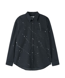 OY | 『OY/オーワイ』SPLATTERED CHECK SHIRT/スプラッタードチェック シャツ(シャツ/ブラウス)