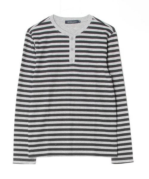  (Never) Acquiesce（ネバーアクイース）の「スパンテレコヘンリーネックロンT（Tシャツ/カットソー・メンズ・グレー/ブラック/ホワイト/ホワイト系その他/グレー系その他・MEDIUM/X-LARGE/LARGE）」の5枚目の写真