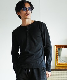  (Never) Acquiesce（ネバーアクイース）の「スパンテレコヘンリーネックロンT（Tシャツ/カットソー）」